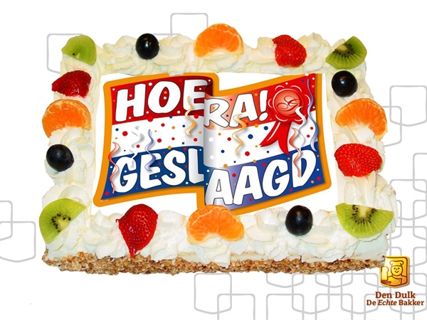 Geslaagd-taart v.a. 9 personen